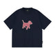 Gingham Puppy Patch Cotton T-Shirt