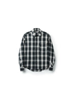 Charcoal Wool Blend Button-Down Shirt