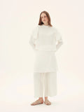 Acetate Flutter Sleeve Top And Trouser Set