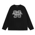Graphic Print Oversized Long-Sleeve Tee