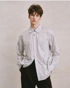 Pure Cotton Striped Button-Down Shirt