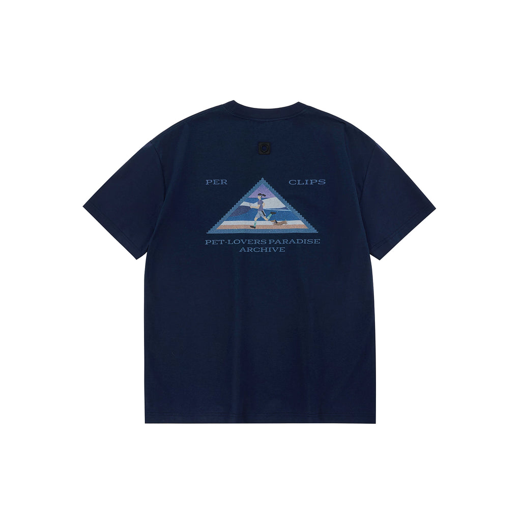 Graphic Print Cotton Crewneck T-Shirt