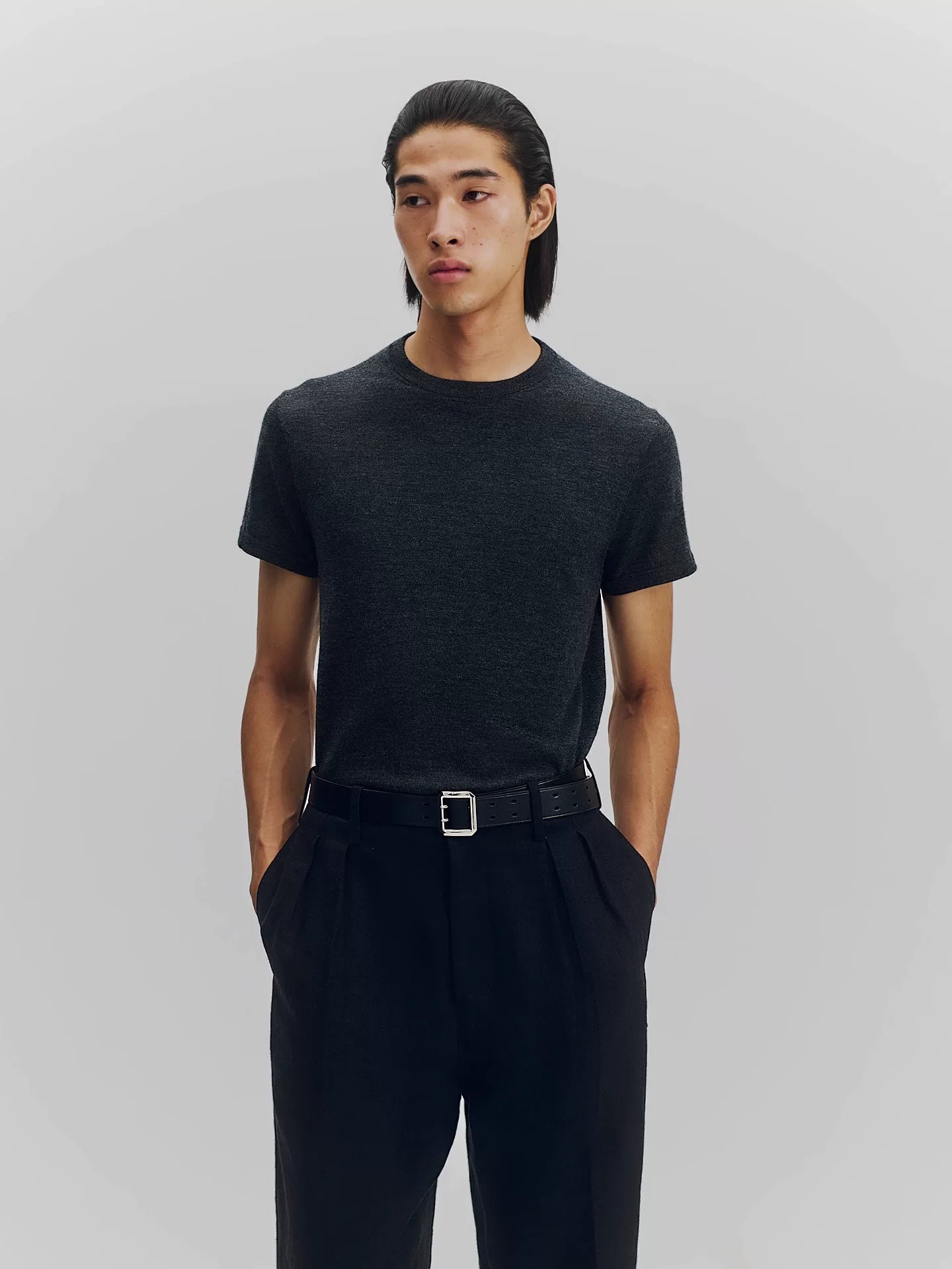 Cashmere Wool Short-Sleeve Knit