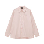 Lyocell Cotton Embroidered Button-Down Shirt