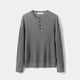 Ribbed Knit Henley Sweater