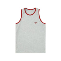 Contrast Trim Embroidered Tank Top