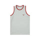 Contrast Trim Embroidered Tank Top