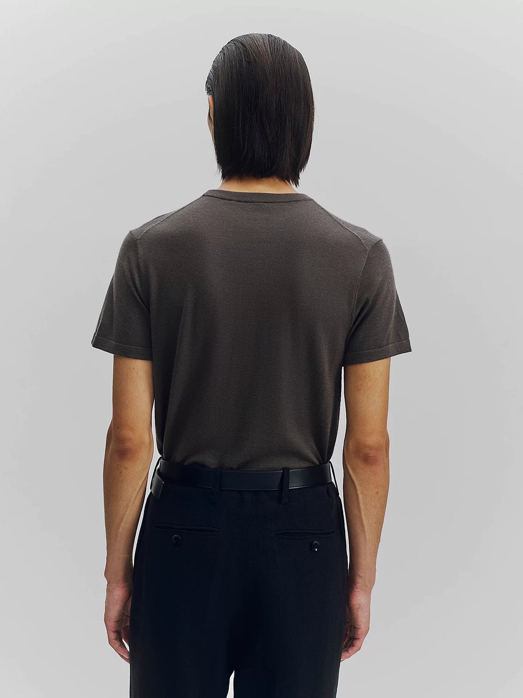 Cashmere Wool Short-Sleeve Knit