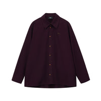 Lyocell Cotton Embroidered Button-Down Shirt