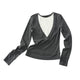 Layered V-Neck Long Sleeve Top