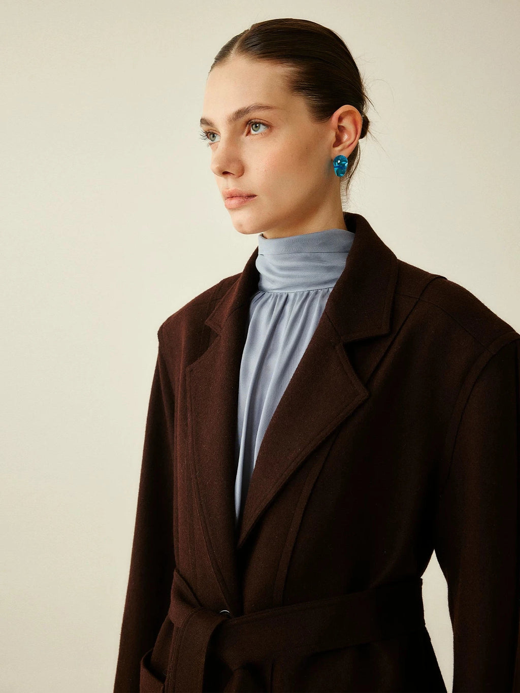 Wool Blend Oversized Blazer