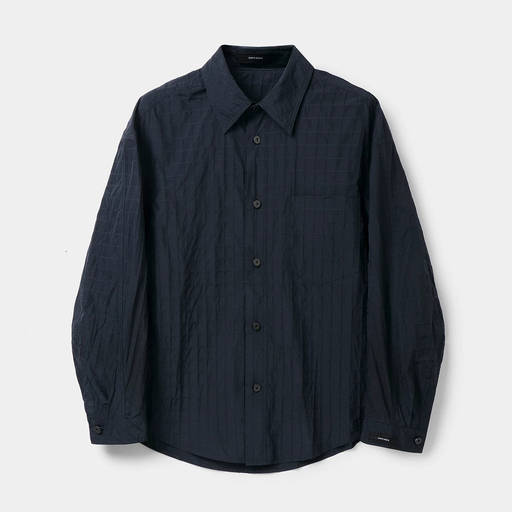 Textured Oversized Layered Shirt