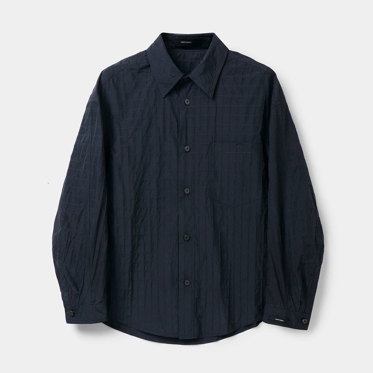 Textured Oversized Layered Shirt