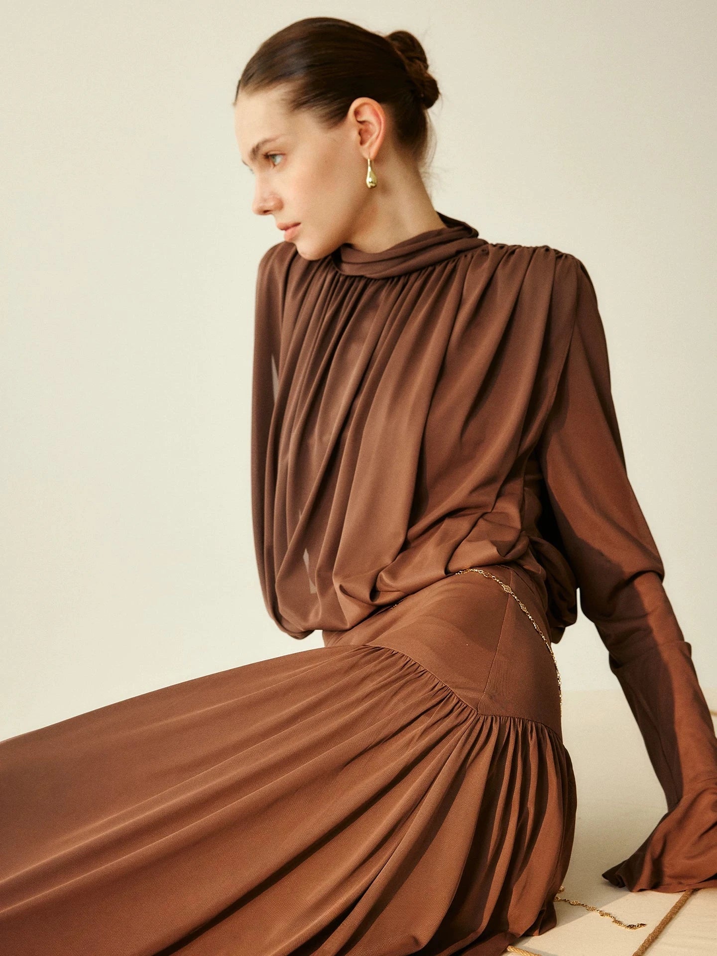 Pleated Venus Maxi Dress