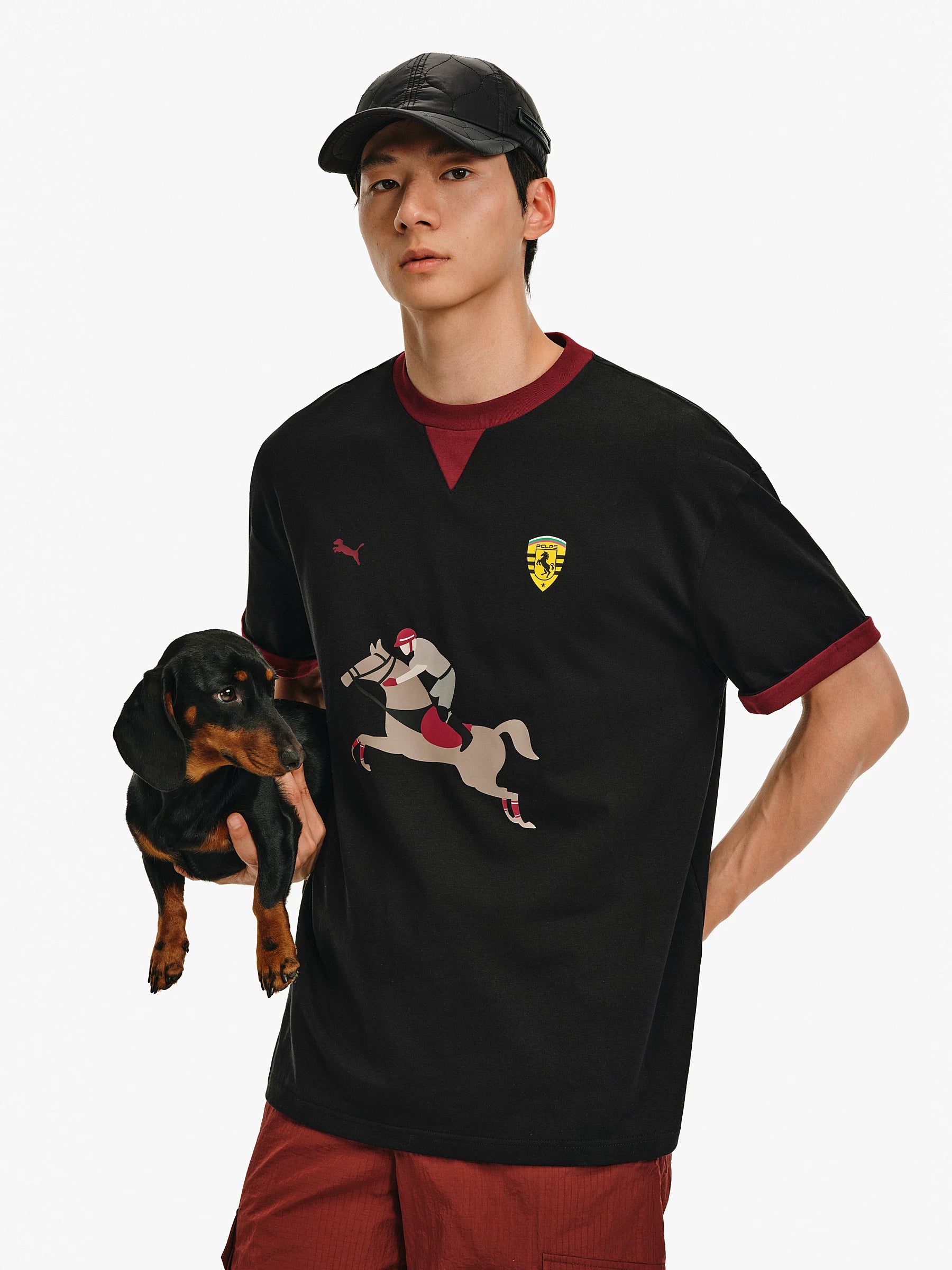 Equestrian Graphic Cotton T-Shirt