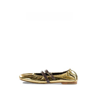 Flavie Metallic Lambskin Mary Jane Flats
