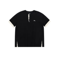 Contrast Trim Henley T-Shirt