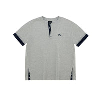 Contrast Trim Henley T-Shirt