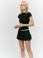 Asymmetric Tailored Mini Skort