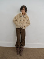 Faux Fur Toggle Jacket
