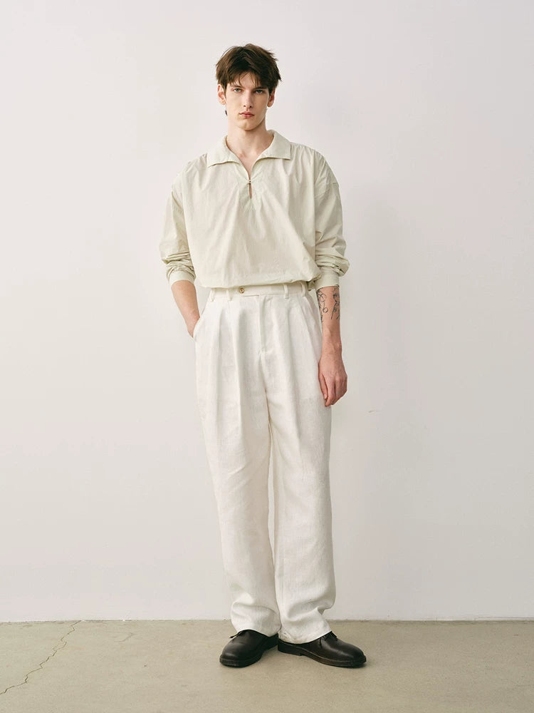 Cotton Poplin Poet Shirt
