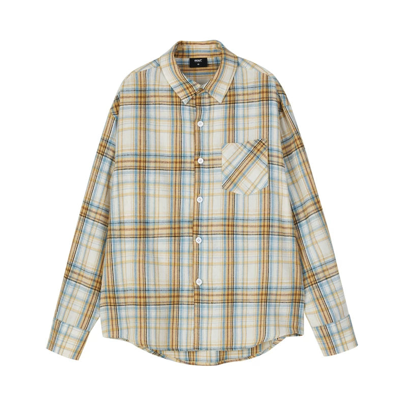 Oversized Plaid Flannel Shirt