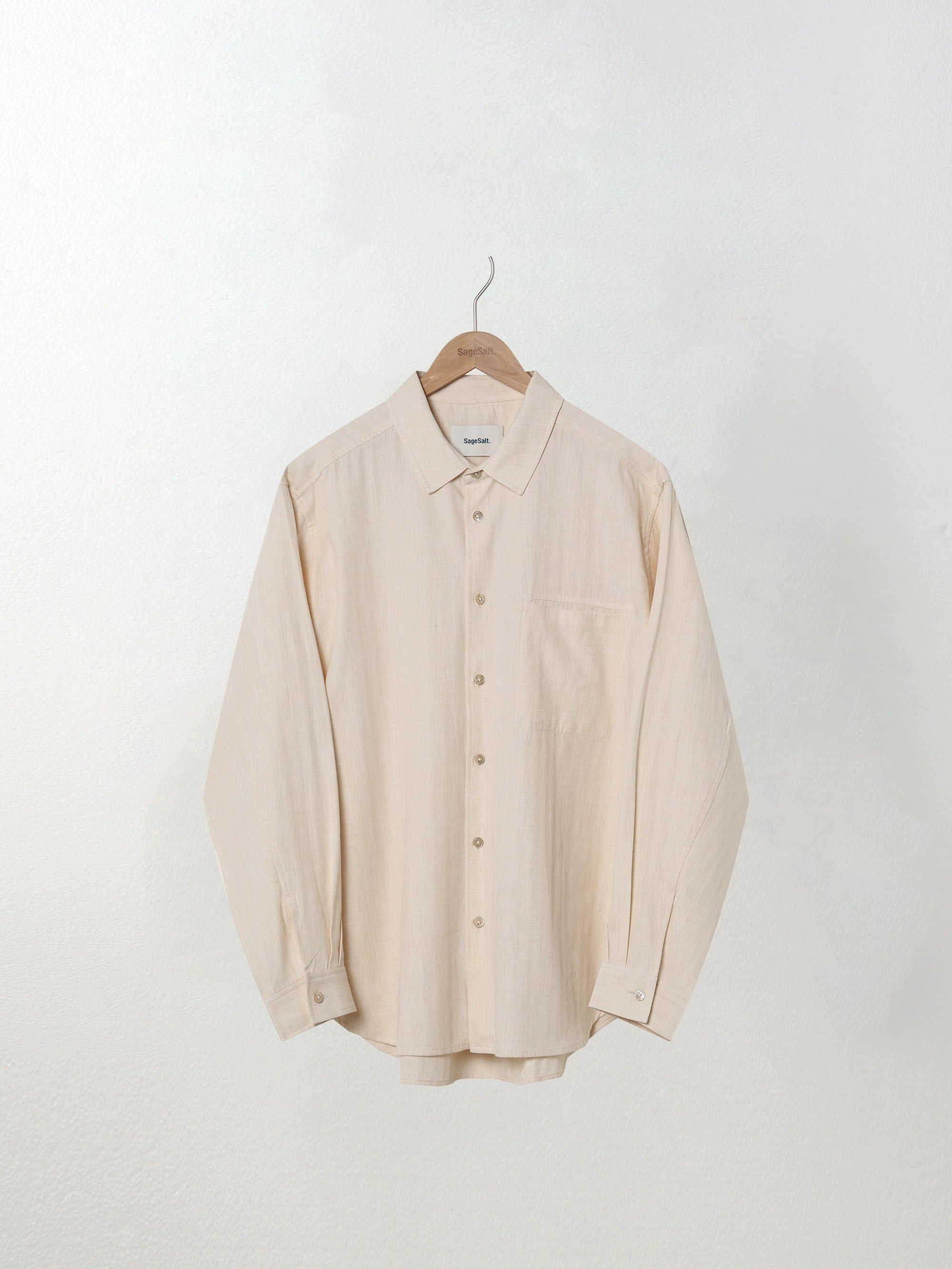 Herringbone Cotton Button-Down Shirt