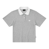 Contrast Collar Slim Polo Shirt