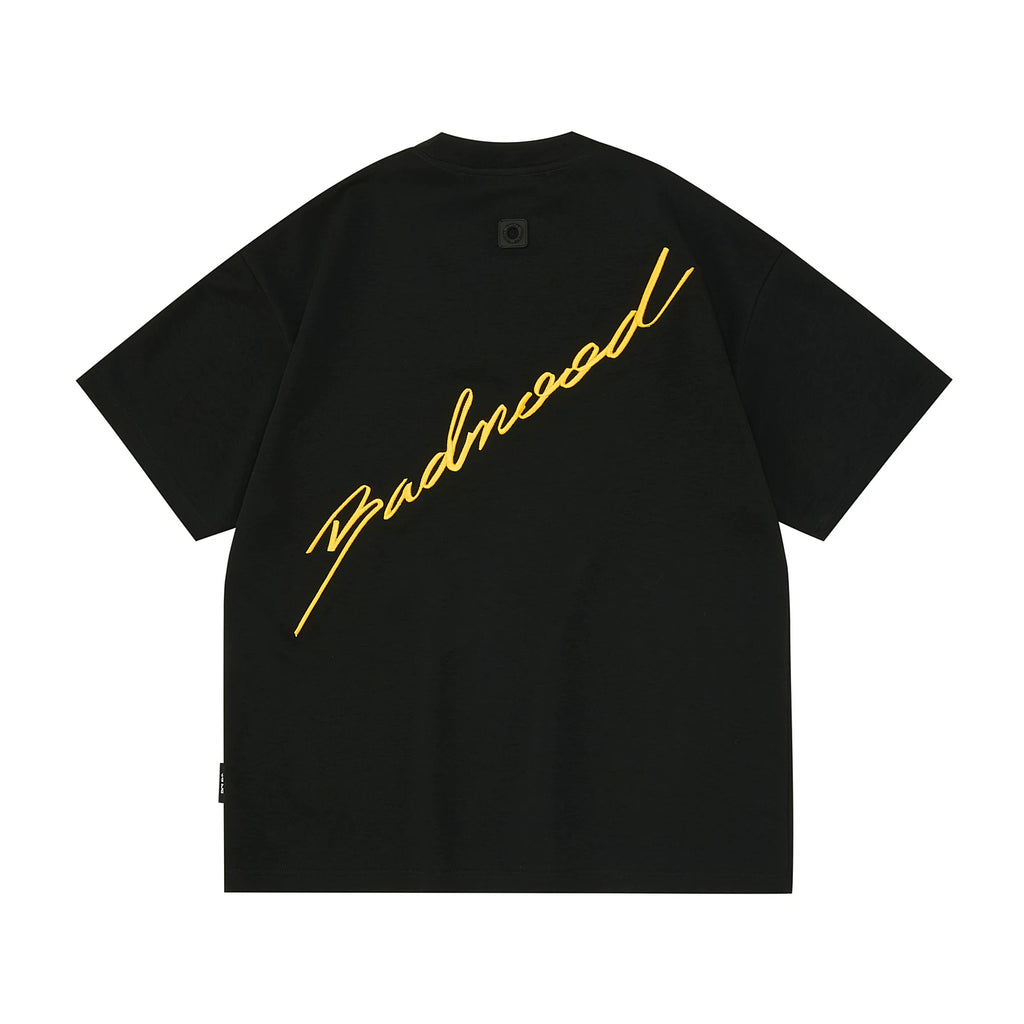 Embroidered Script Logo Oversized T-Shirt