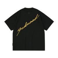 Embroidered Script Logo Oversized T-Shirt