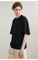 Mercerized Cotton Oversized Crew Neck T-Shirt
