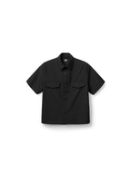 Wool Blend Utility Short Sleeve Shirt