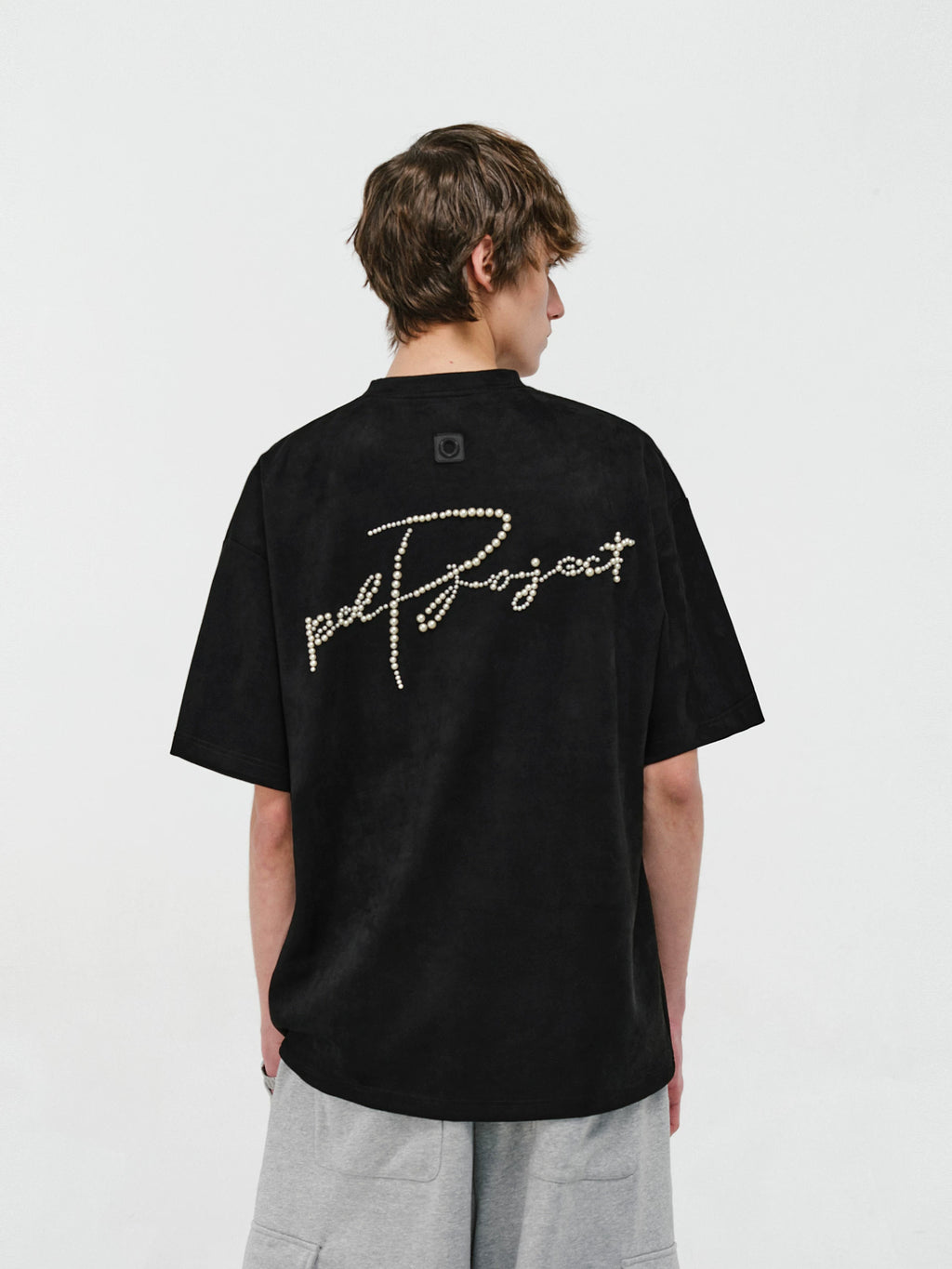 Pearl Embellished Oversized T-Shirt