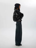 Distressed Patchwork Loose Fit Jeans