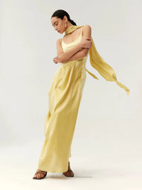Satin Spaghetti Strap Maxi Dress