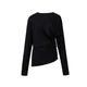 Pleated Batwing Long Sleeve Top