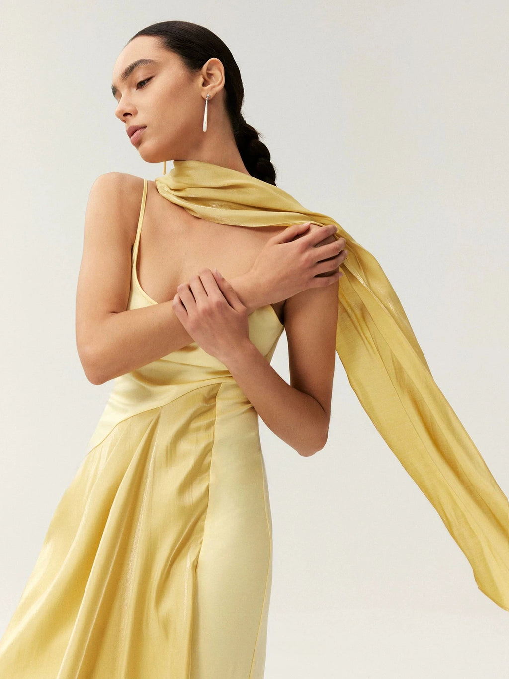 Satin Spaghetti Strap Maxi Dress