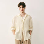 Cotton Ramie Blend Relaxed Shirt