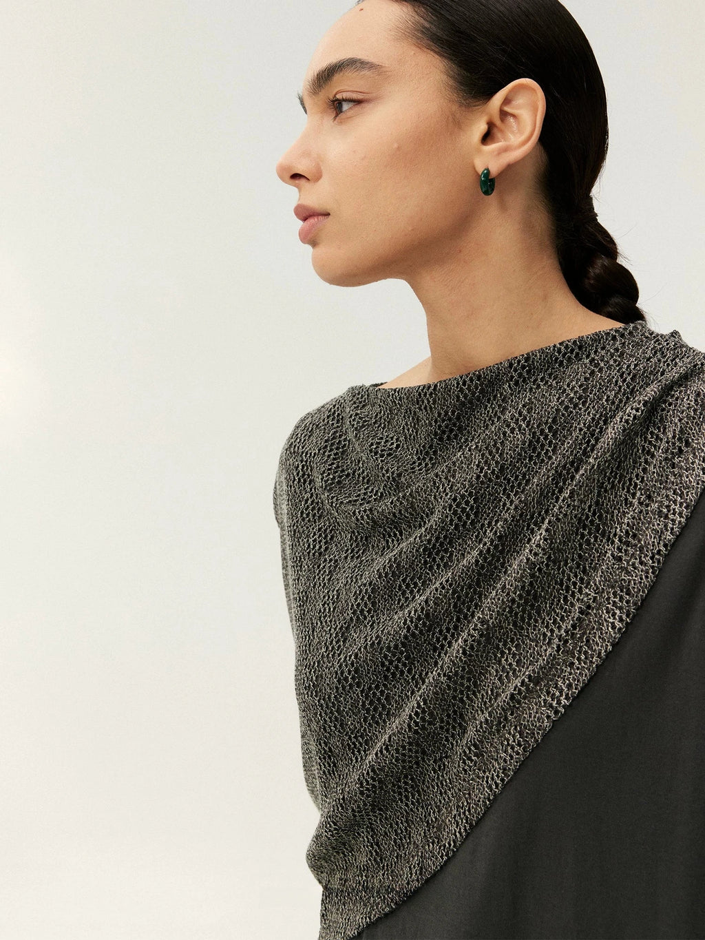 Asymmetrical Mesh Layered Sleeveless Top