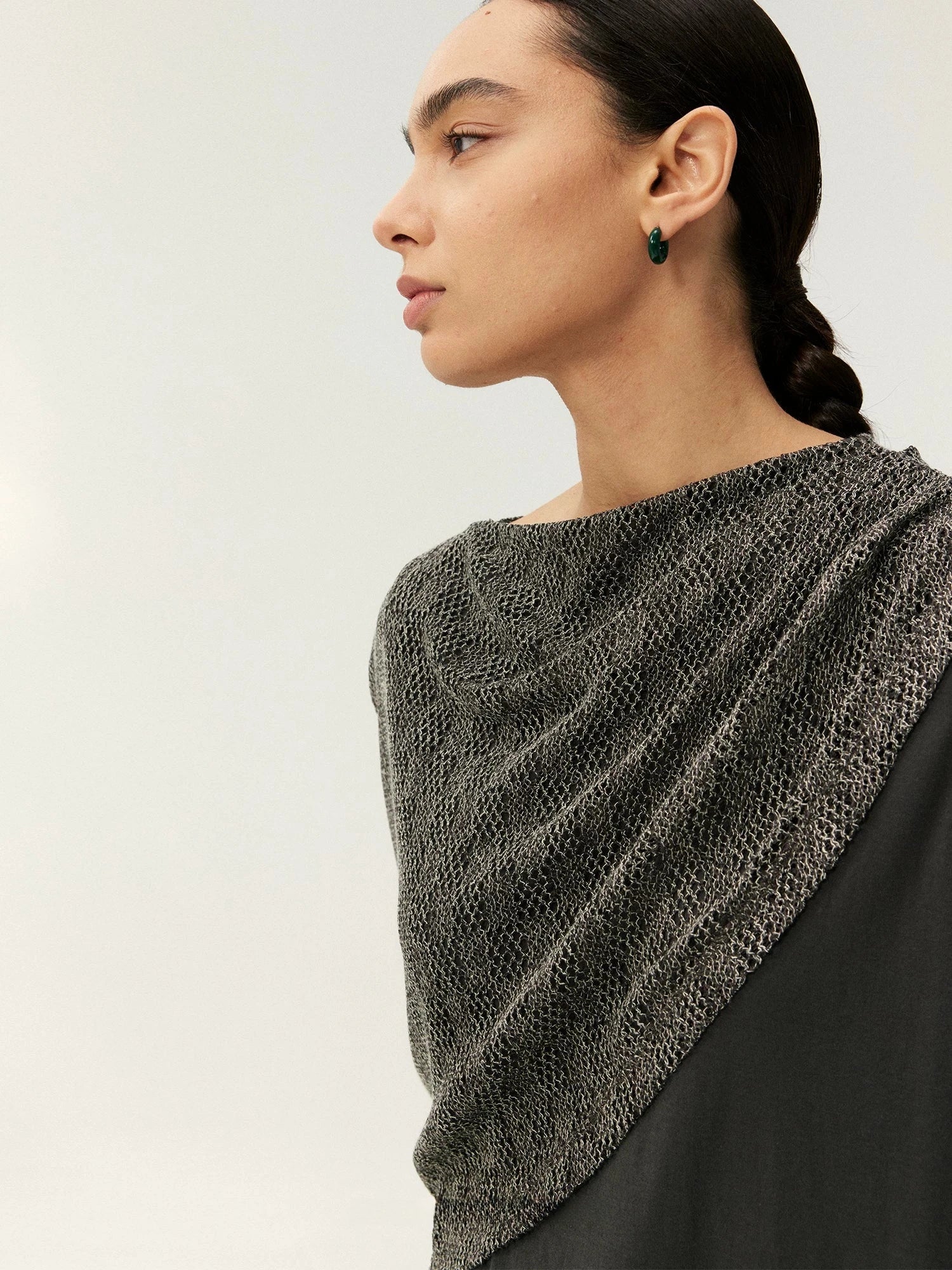 Asymmetrical Mesh Layered Sleeveless Top