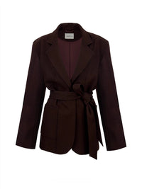 Wool Blend Oversized Blazer