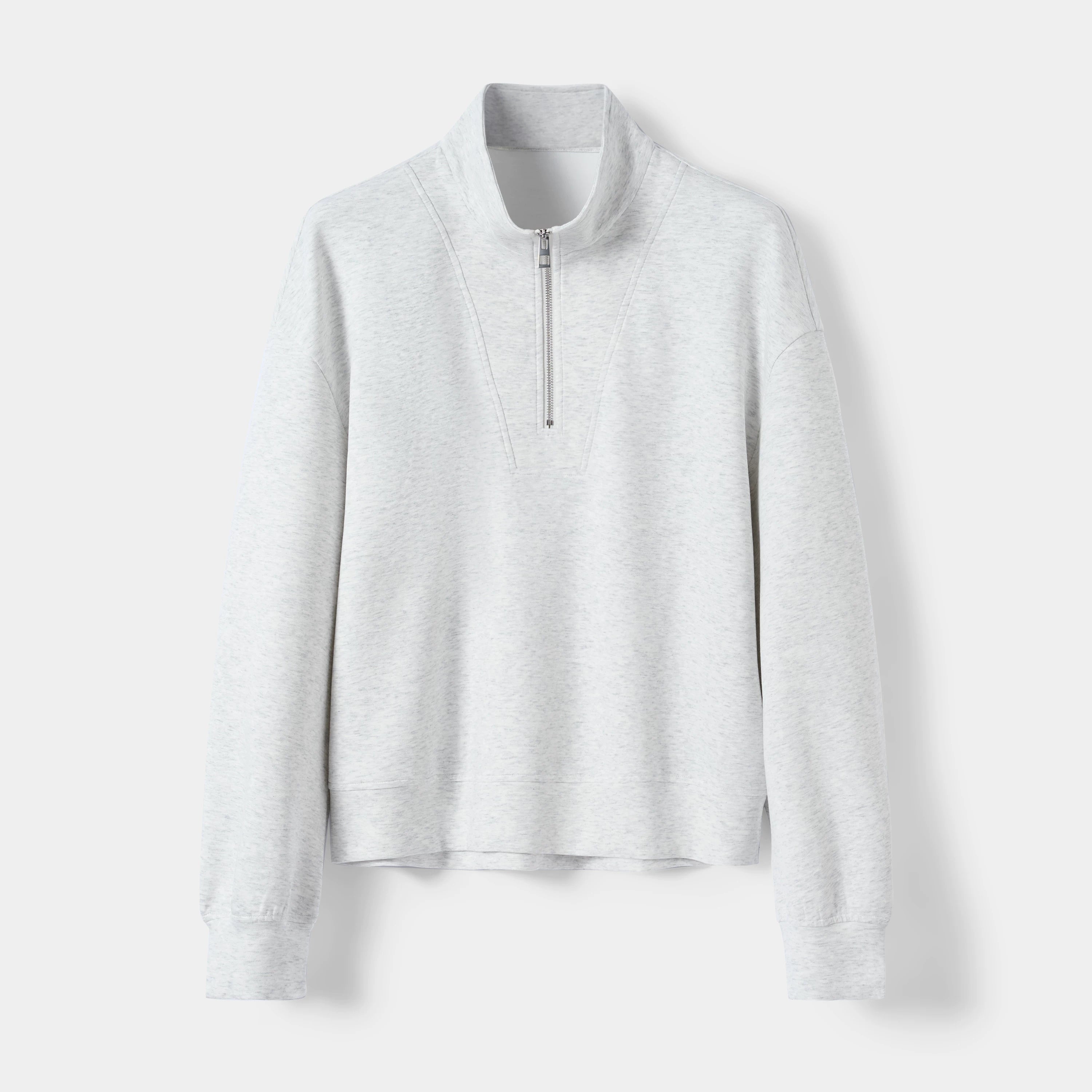 Oversized Quarter-Zip Pullover Sweatshirt