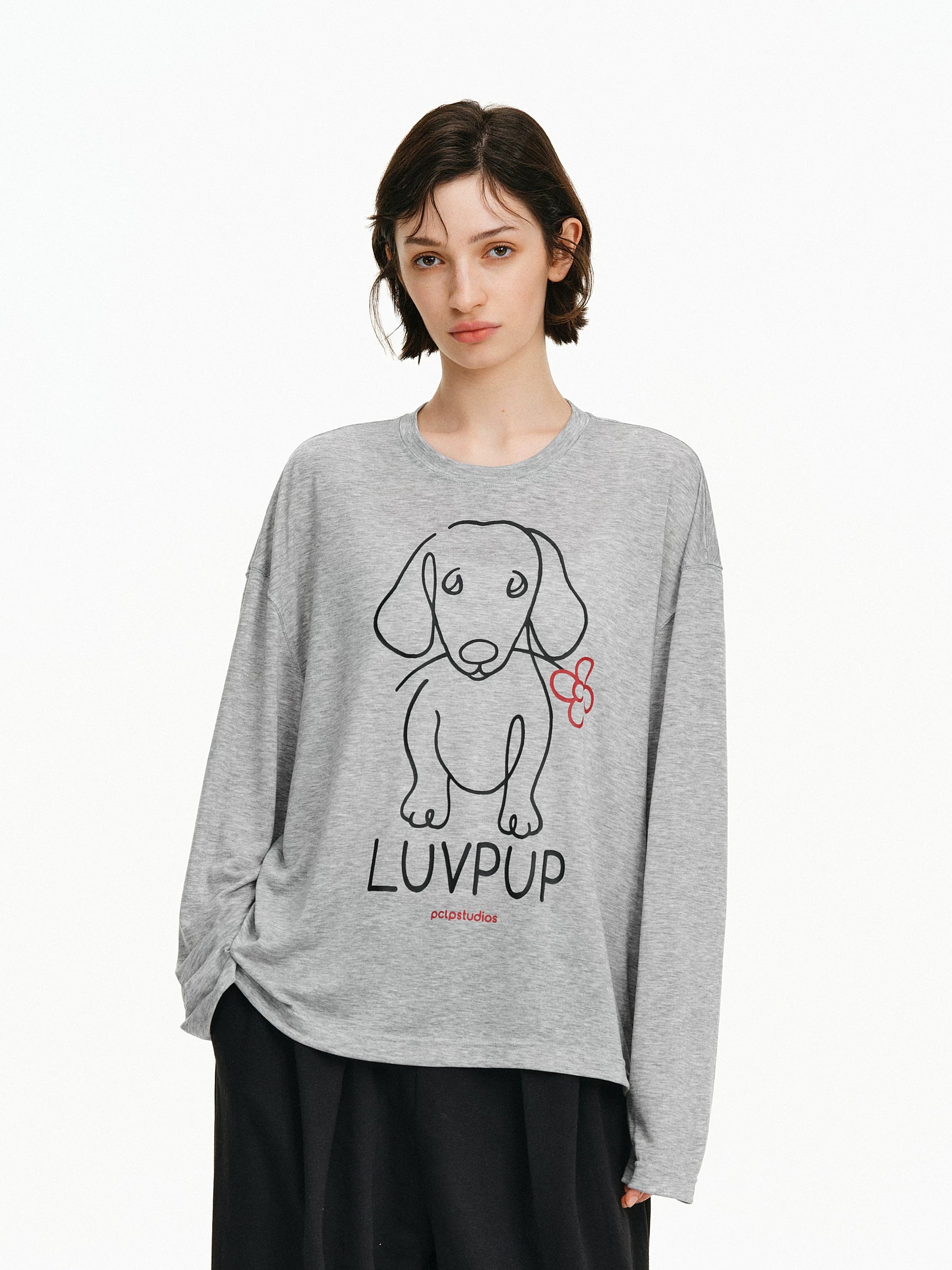 Luvpup Graphic Long-Sleeve Tee