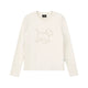 Pearl Embellished Puppy Long Sleeve T-Shirt