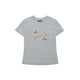 Embroidered Puppy Patch Slim T-Shirt