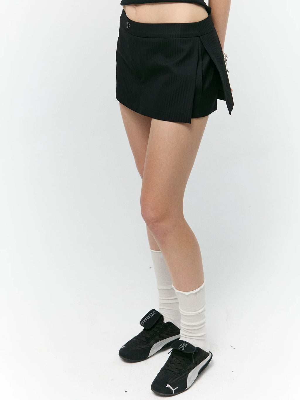 Asymmetric Tailored Mini Skort