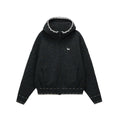 Mohair Blend Hooded Zip Cardigan