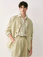 Linen Tailored Suit Set