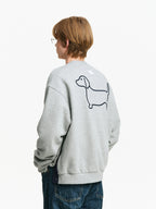 Embroidered Dachshund Crewneck Sweatshirt