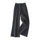 Low-Rise Flared Knit Trousers